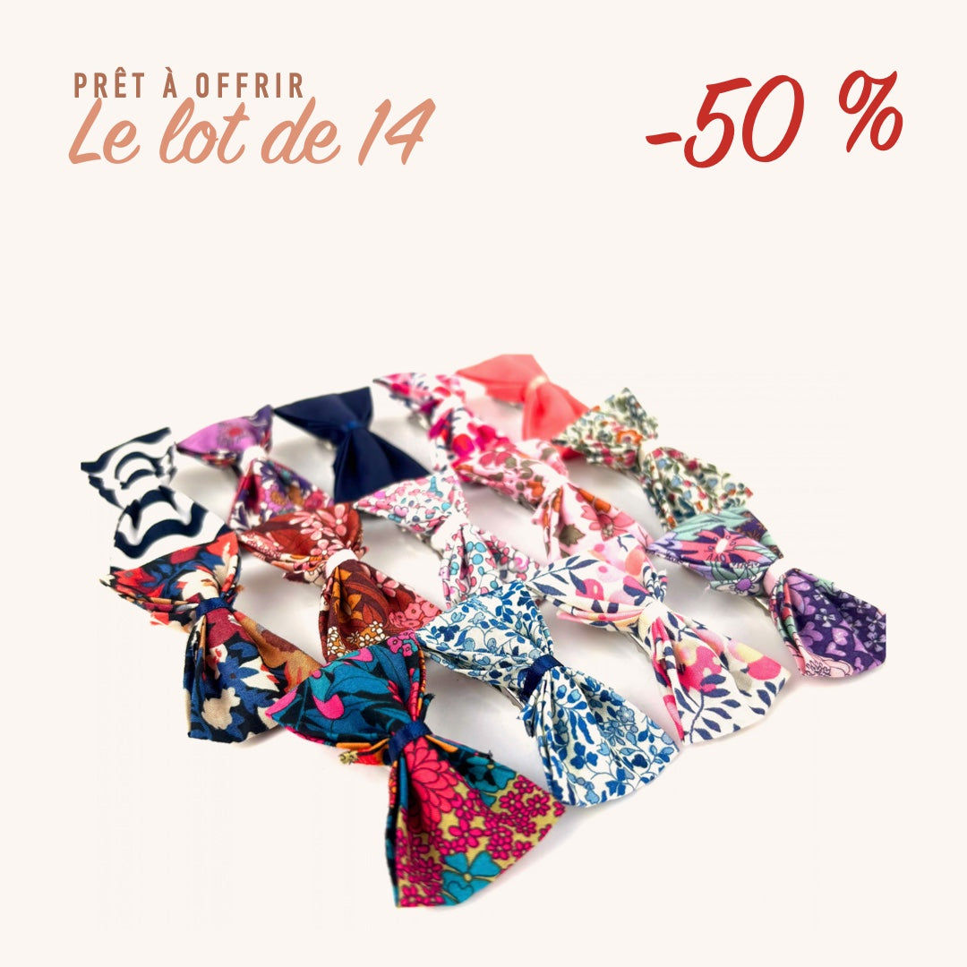 Lot de 14 barrettes "Liberty of London"