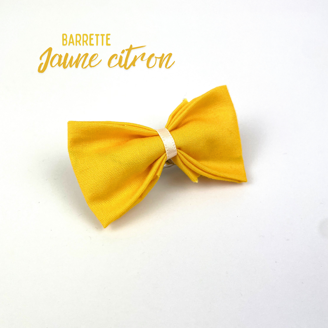 Petite Barrette "Jaune citron"