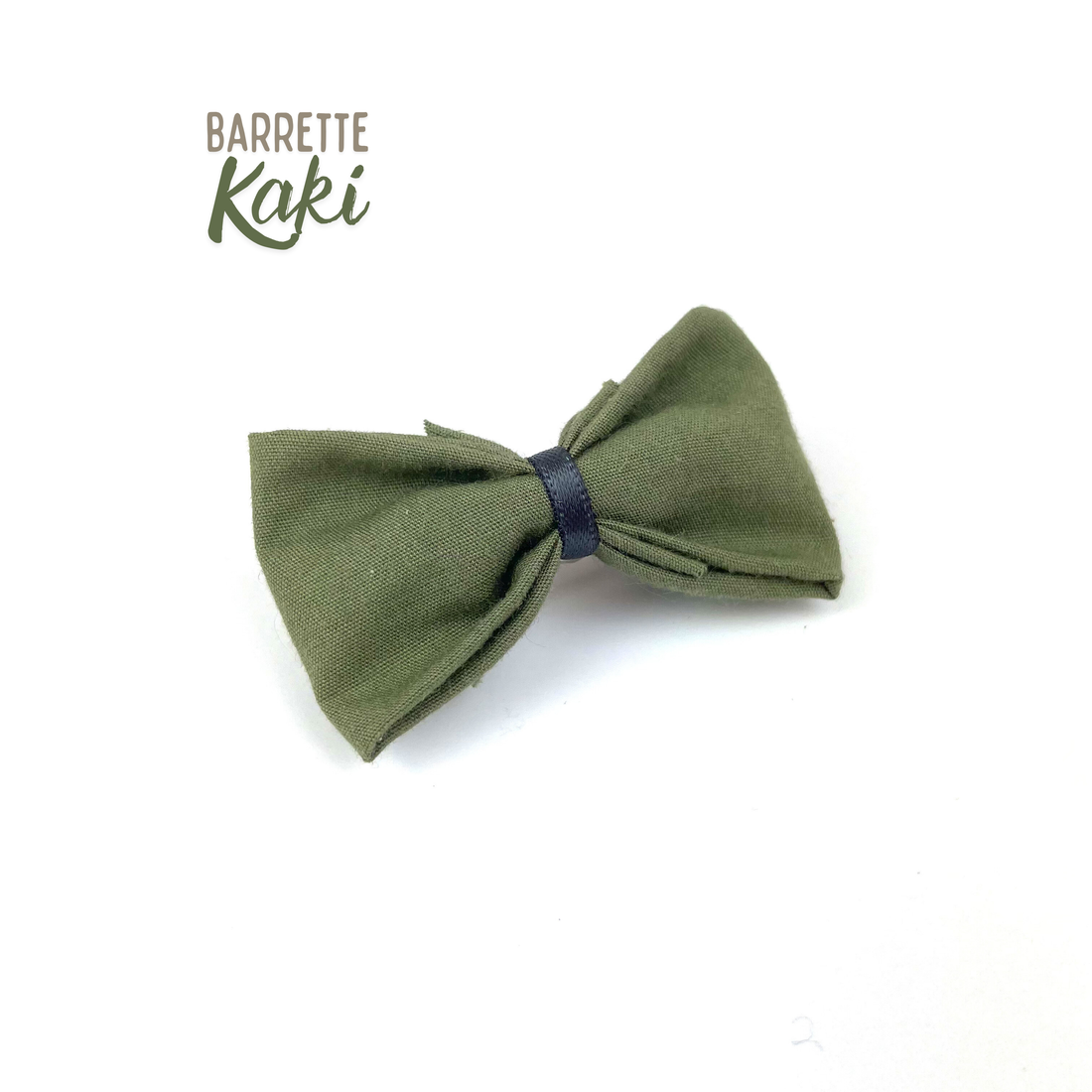 Petite Barrette "Kaki"