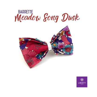 Petite Barrette Liberty "Meadow song dusk"