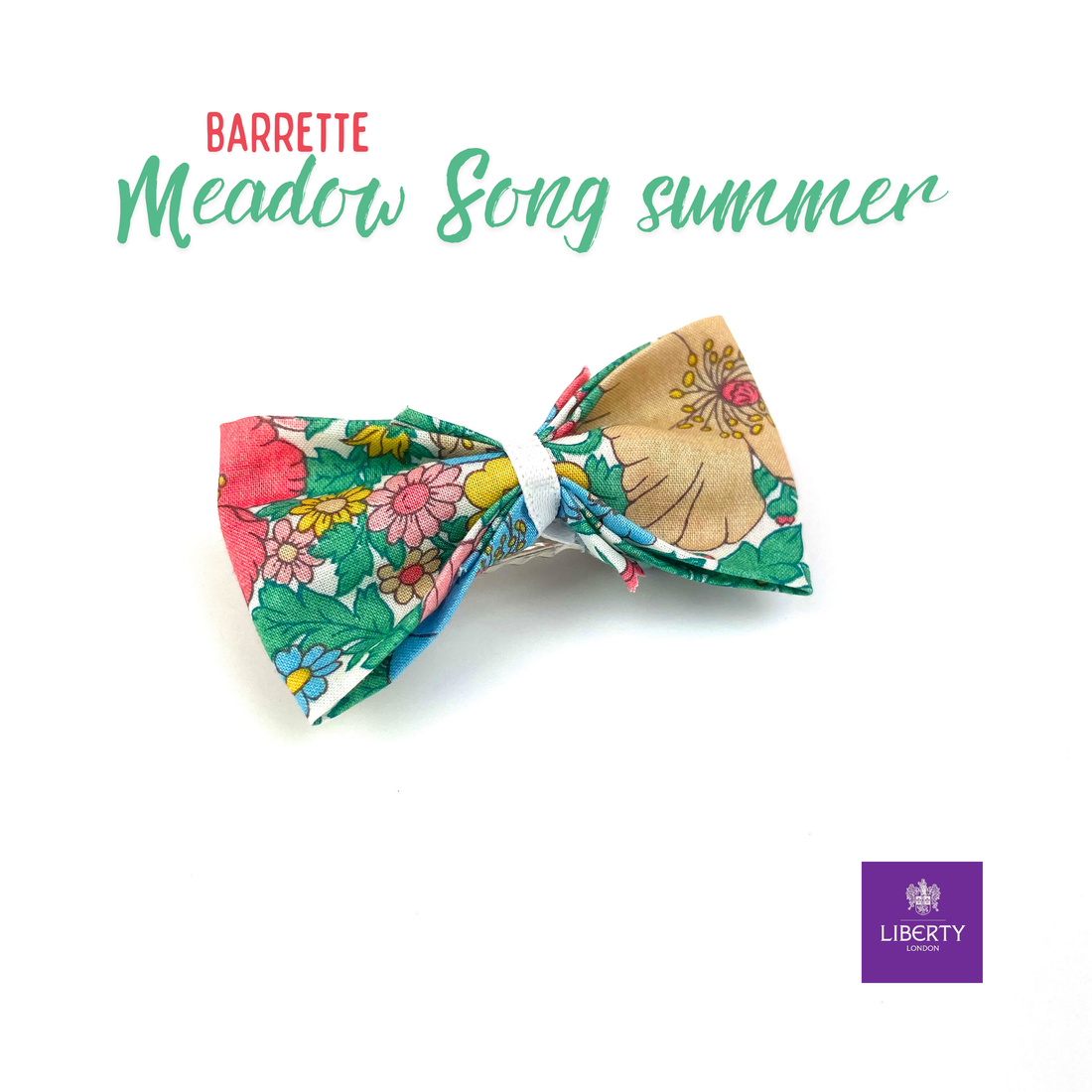 Petite Barrette Liberty "Meadow song summer"