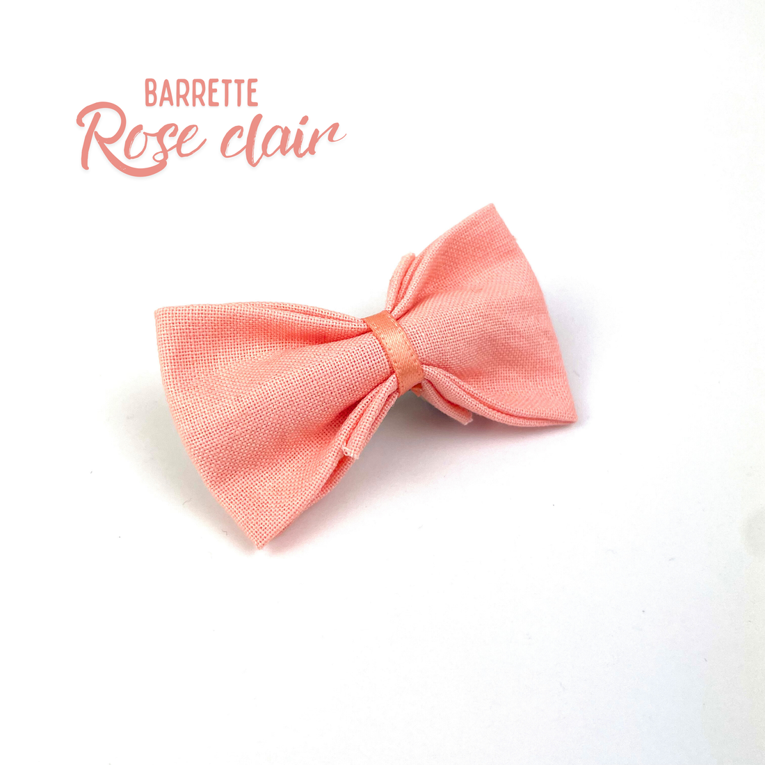 Petite Barrette "Rose clair"