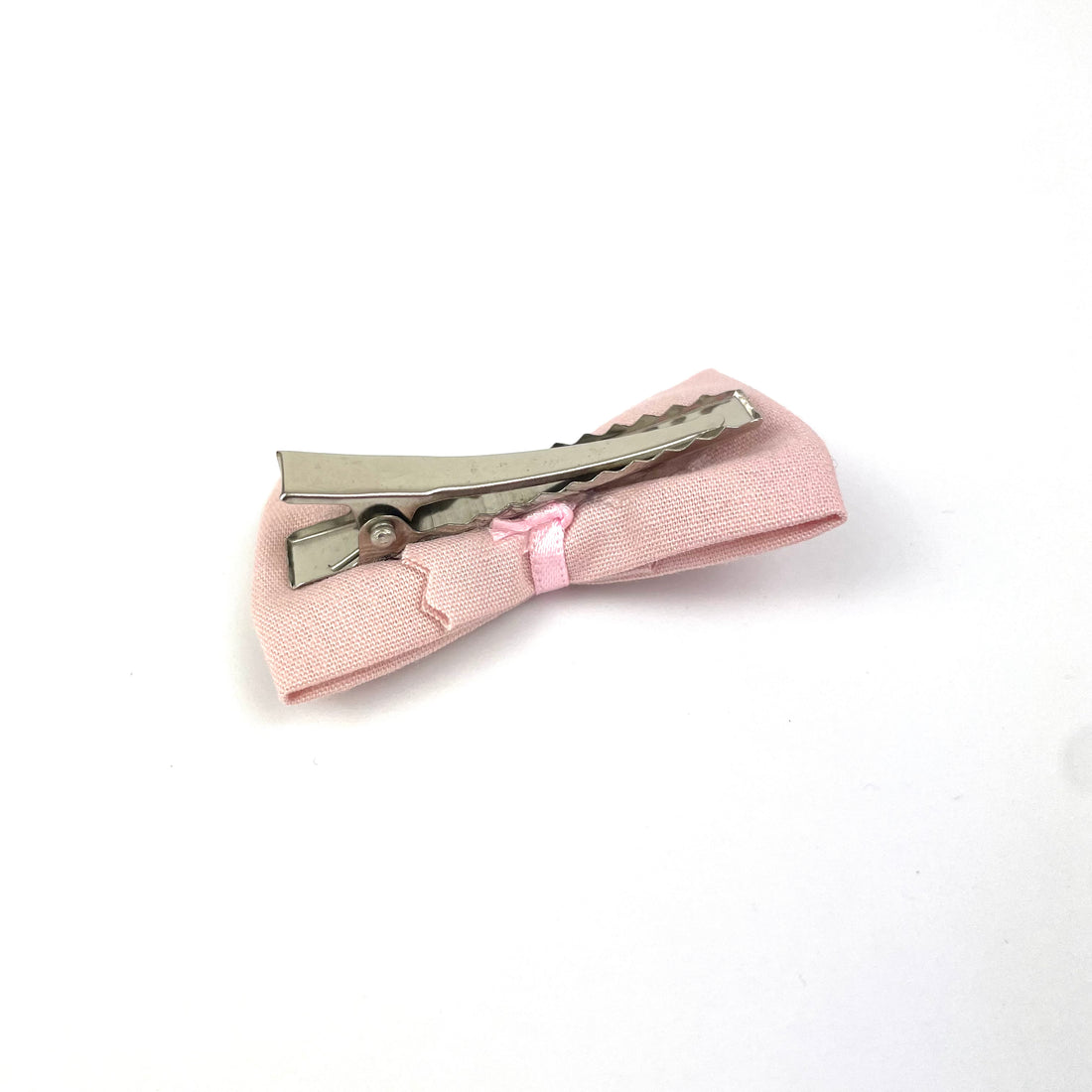 Petite Barrette "Rose poudrée"