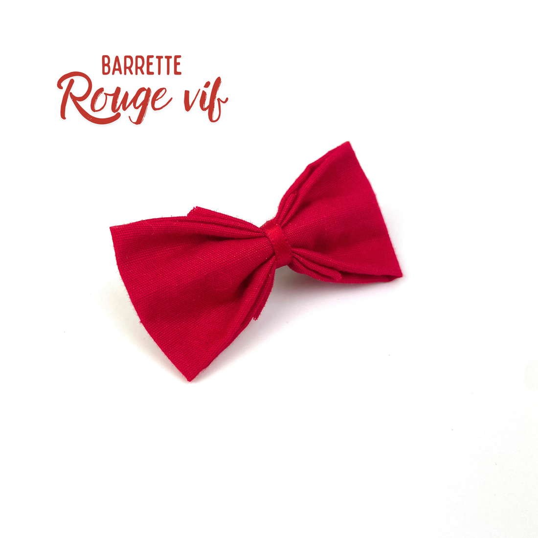 Petite Barrette "Rouge vif"