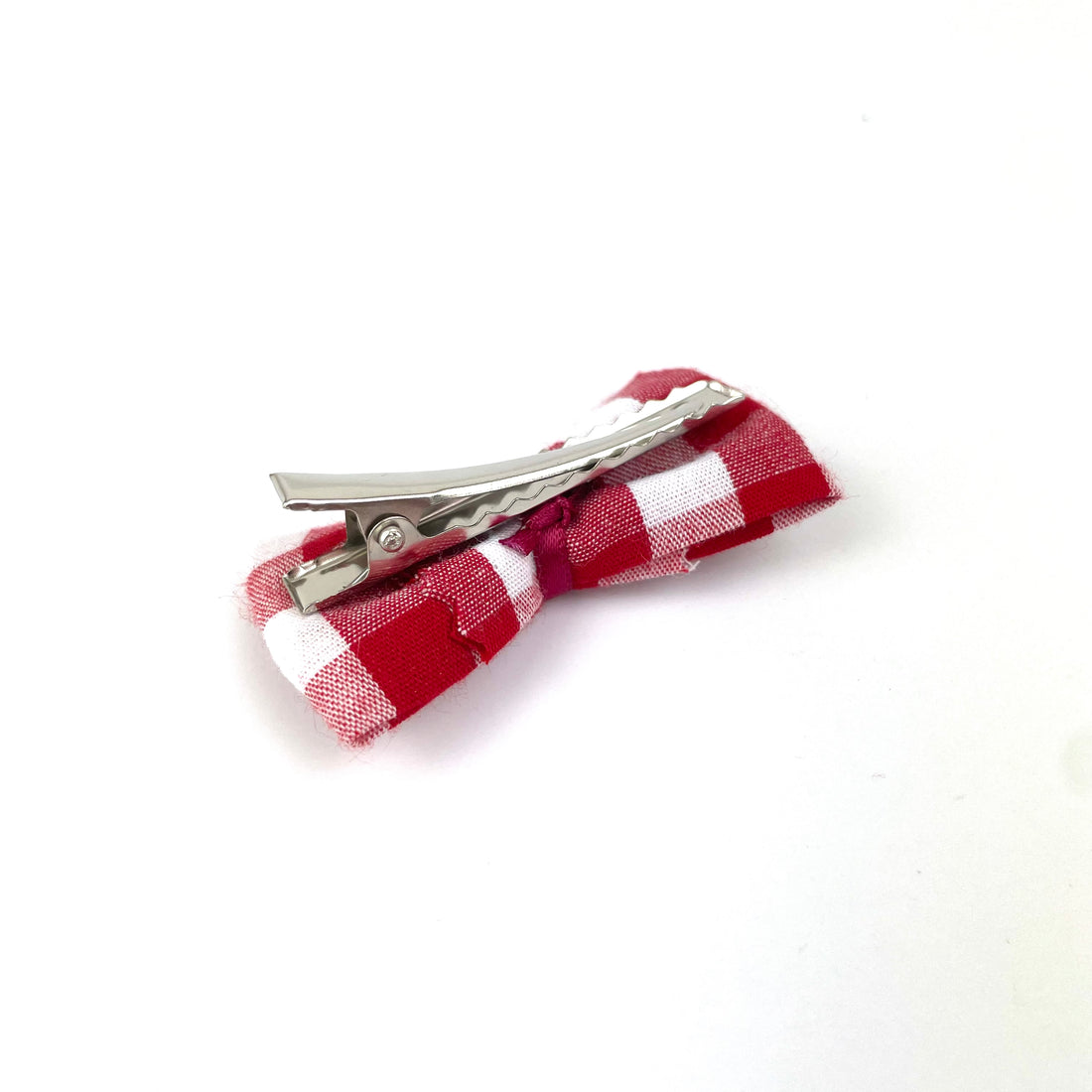 Petite Barrette "Vichy rouge"