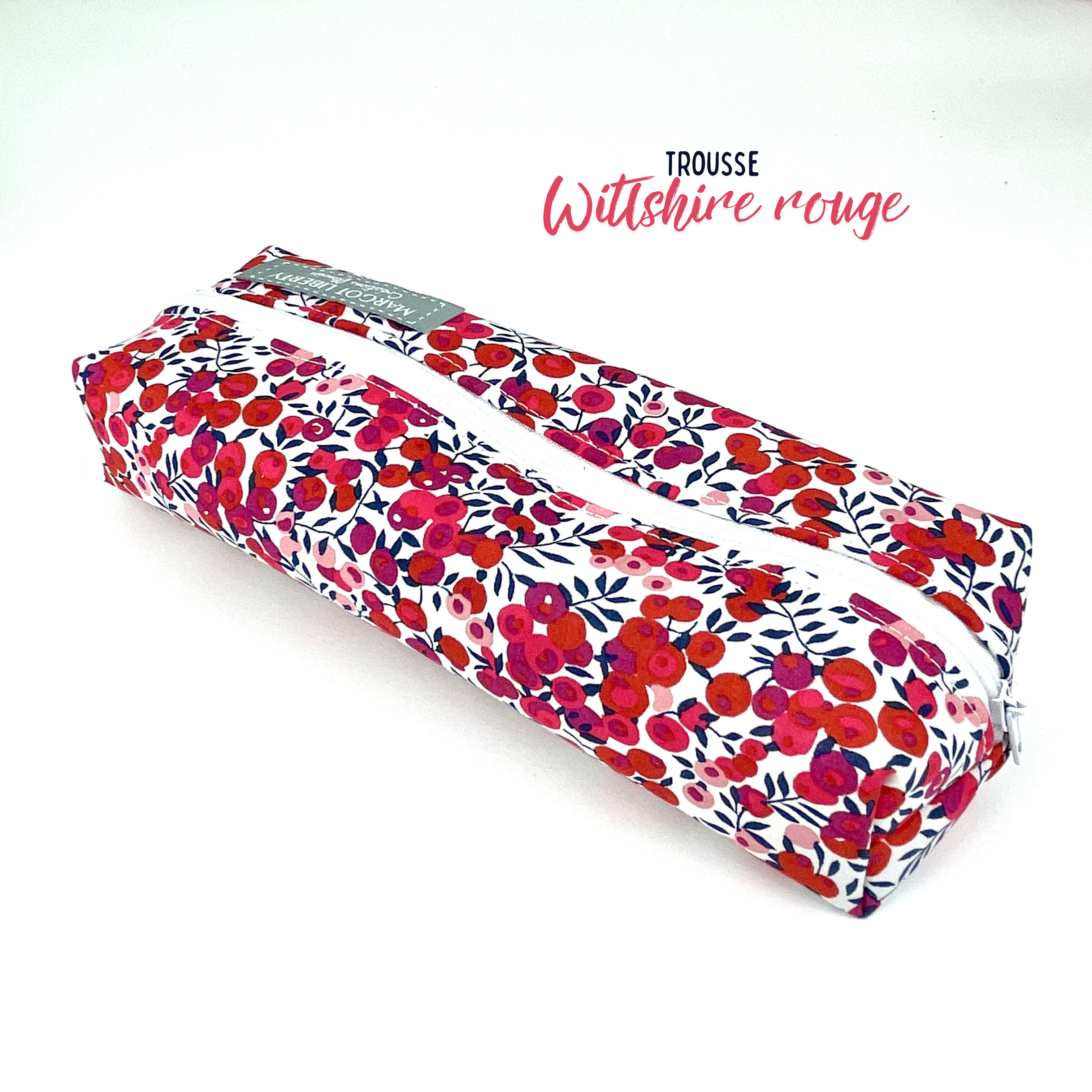 Trousse Liberty "Wiltshire rouge"